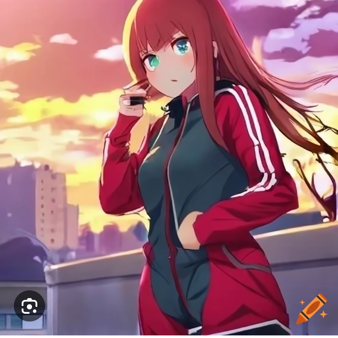 wearing my favorite colors, even in anime form ^^