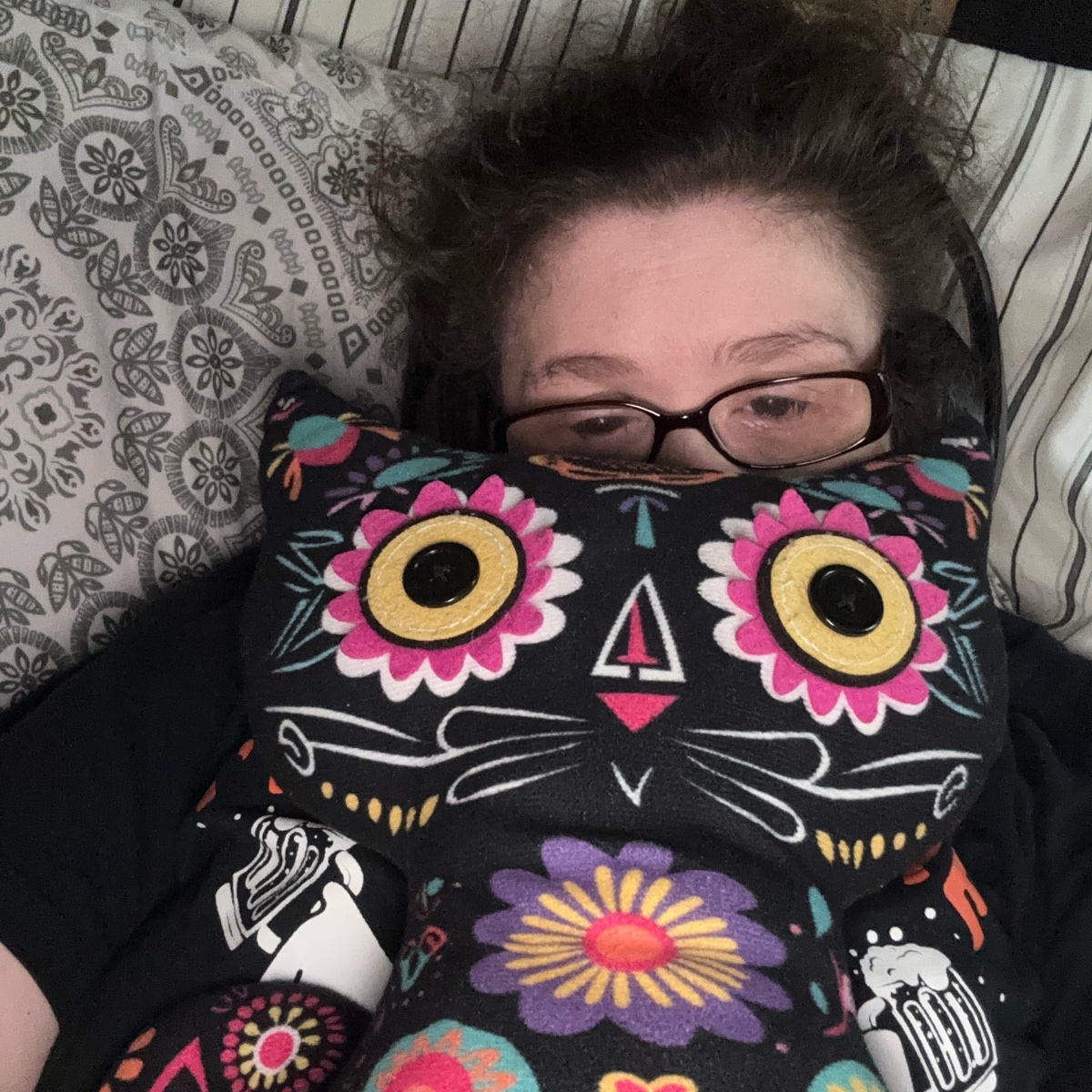 still here, still fighting, even from under a cute cat pillow. ❤️‍🩹