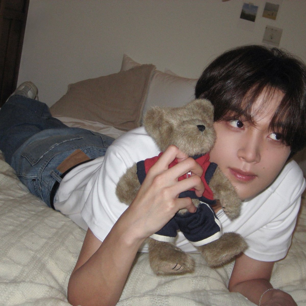 who's cuter, me or mr. bear? ; )